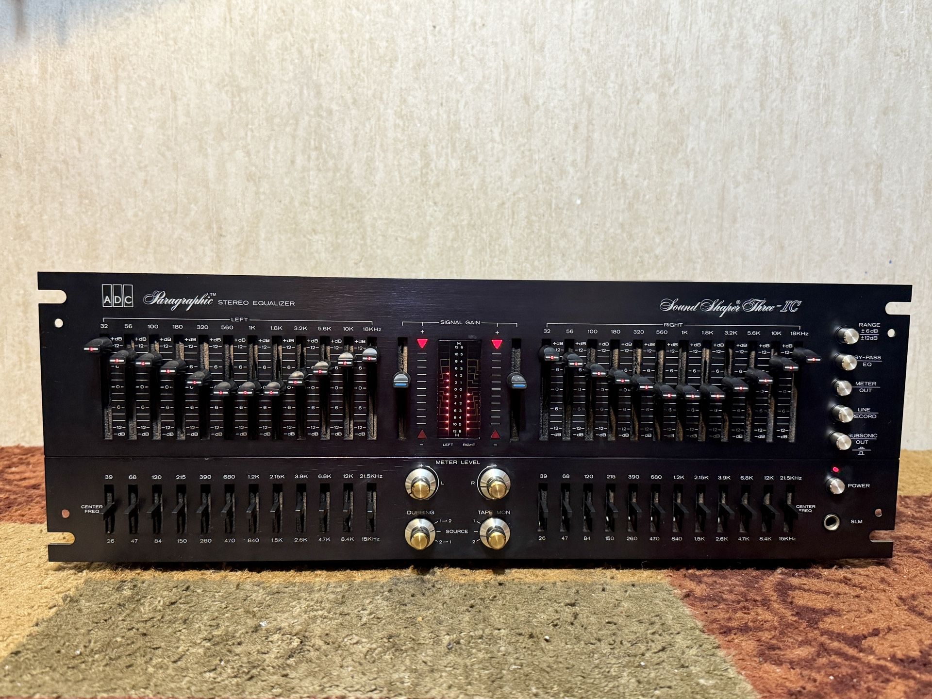 Vintage ADC Paragraphic Stereo Equalizer Sound Shaper 3 IC