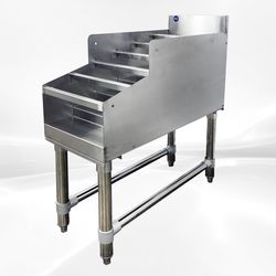 29x 12 ins SIX-Tiered SS Steel Liquor Display Rack NSF CS-D-12