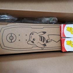 Bear Walker 25th Anniversary Pikachu Skateboard + McDonald's Pokémon Cards