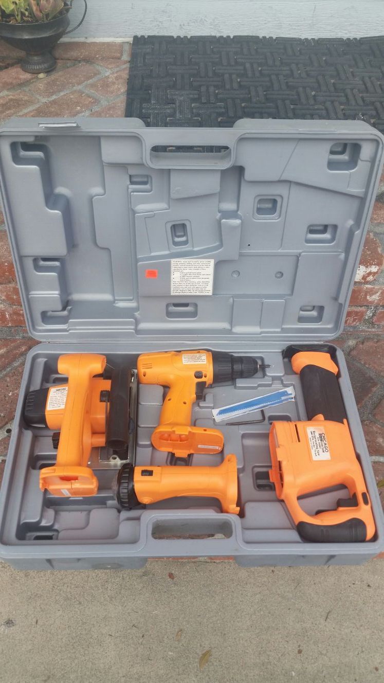 Chicago Power Tool Cordless 4 Tool Combo Pack # 45803. $60.00 for Sale ...