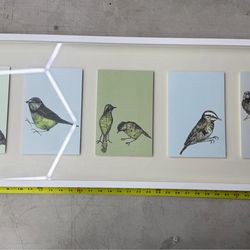 A JENNY KAPON FRAMED BIRD PRINT