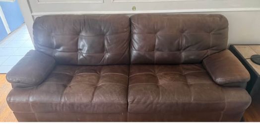 Leather couch