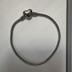 Heart Clasp Snake Chain Bracelet 