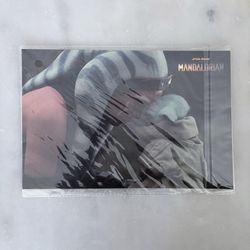 Culturefly Star Wars Mandalorian Ahsoka and Grogu Art Print NIP 9"x6"