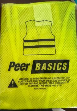 9 units of Peer Basics High Visibility Safety Vest ($8 each)