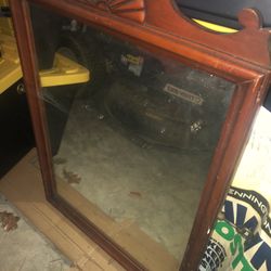 Antique Mirror And Frame