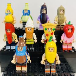 Cute Minifigures Foodies Set | New Custom Lego Compatible Toys