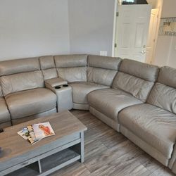 Leather Sectional Couch With Power Recline