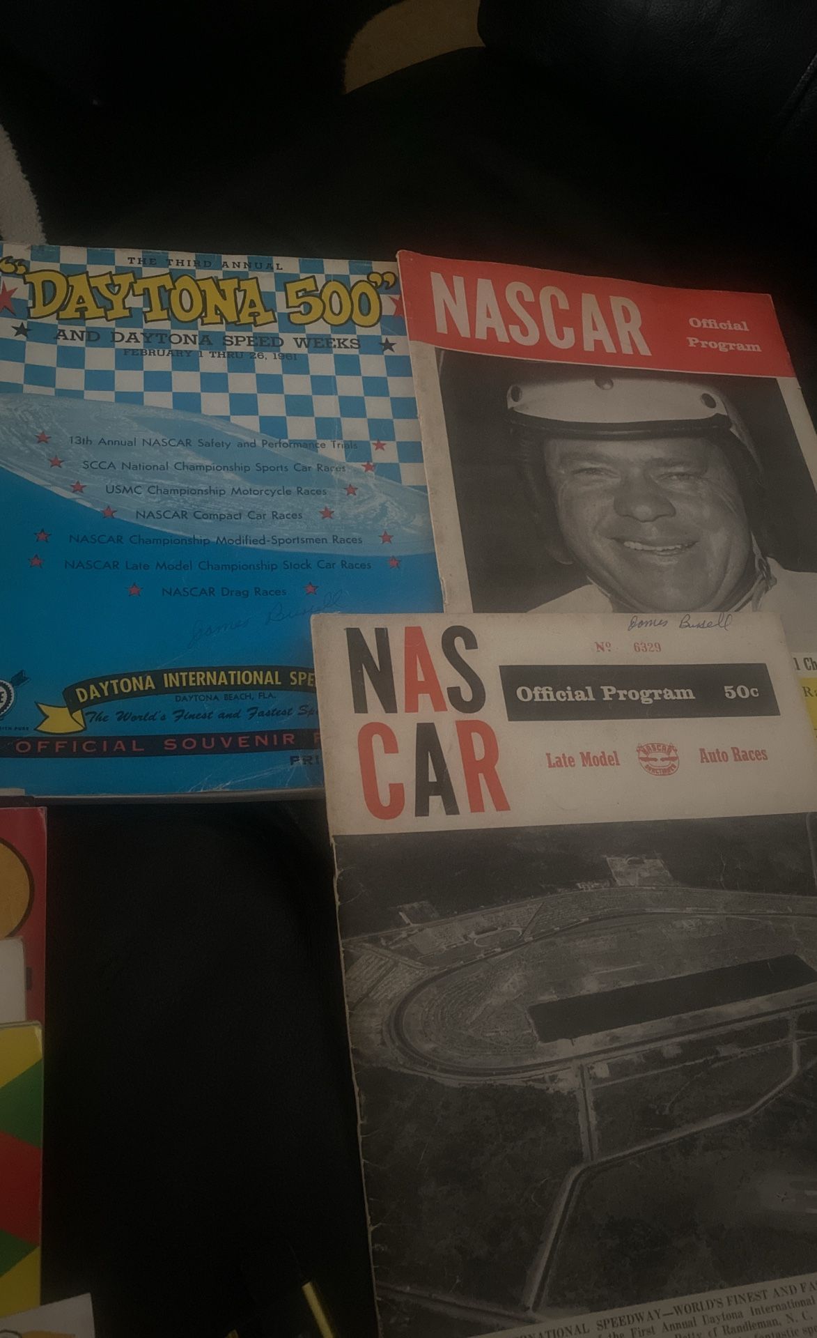 Old NASCAR Programs From 1961