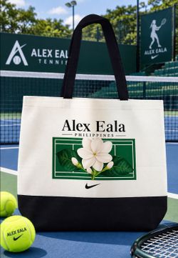 Alex Eala Tote Bag Tennis Merch WHITE