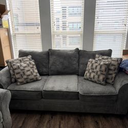2 couches  with pillows 