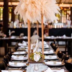 Beautiful Rustic Pampas Wedding Centerpieces – Set of 14 🌾🤍