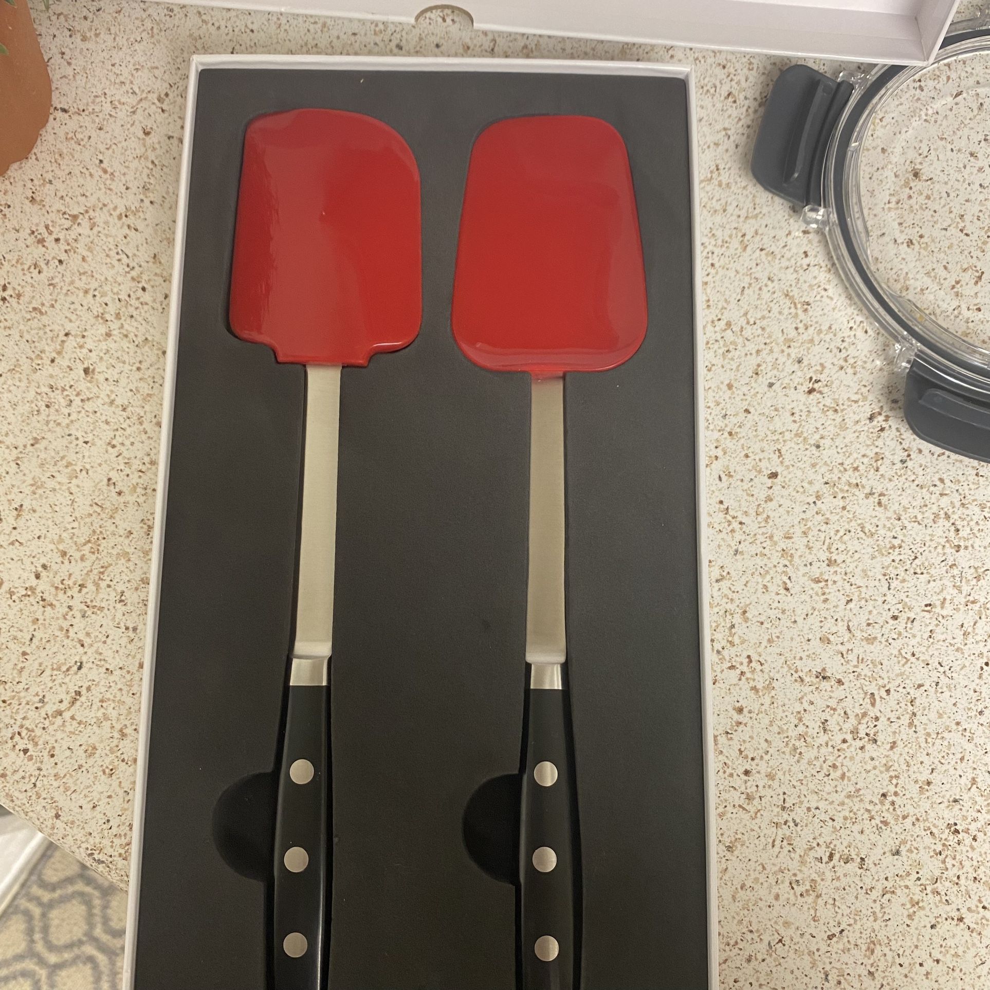 Juego De 2 Espátulas  De Silicona ,  2 Piece Silicone  Spatula Set    ROYAL PRESTIGE