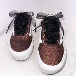 VANS Old Skool Glitter Platform - Women’s US 5.5