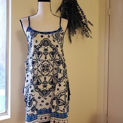 NWT Royal Blue Boho Dress