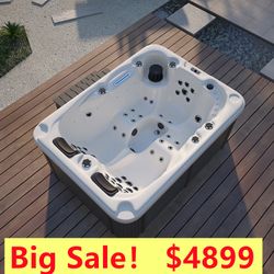 3 Person Outdoor Hydrotherapy Bathtub Hot Bath Tub Whirlpool SPA SYM6016 - 51 Jets 2HP