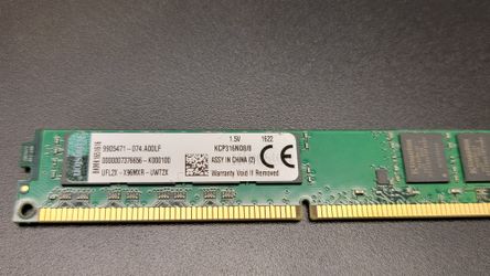 Kingston KCP316ND8/8 - 8GB 1600mhz Memory Module(s) 