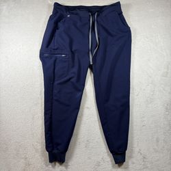 Figs Pants Womens L Blue Zamora Jogger Scrub Technical Collection Medical #3589