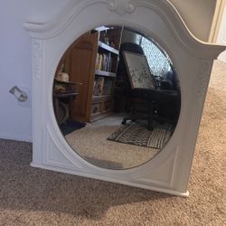 White Vanity/Dresser Mirror 
