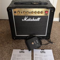 Marshall All Tube Guitar Amp DSL1  1 Watt Amplifier Like New