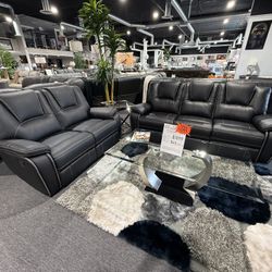 2 Pc Sofa And Loveseat Free Recliner 