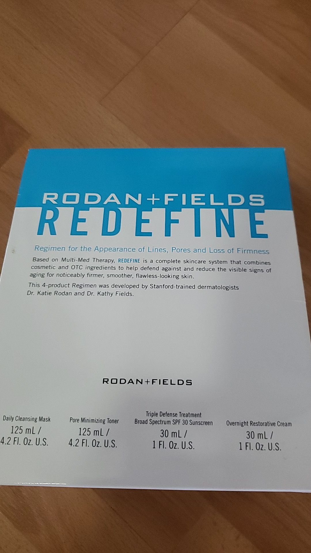 Brand new rodan and fields redefine 4 piece regimen