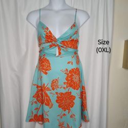 Beautiful Vacay Open Back High Low Dress Plus Size (0XL) $10