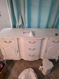 White dresser 54x20