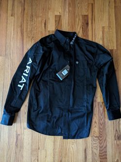 Ariat Team Logo Twill Fitted Button Down Shirt