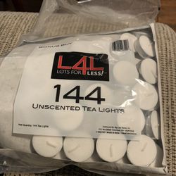 100+ Unscented Tea Light Candles