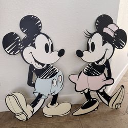 Minnie and Mickey cutouts