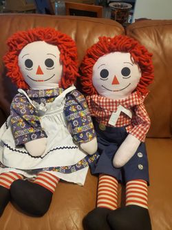 Vintage Raggedy Ann and Andy