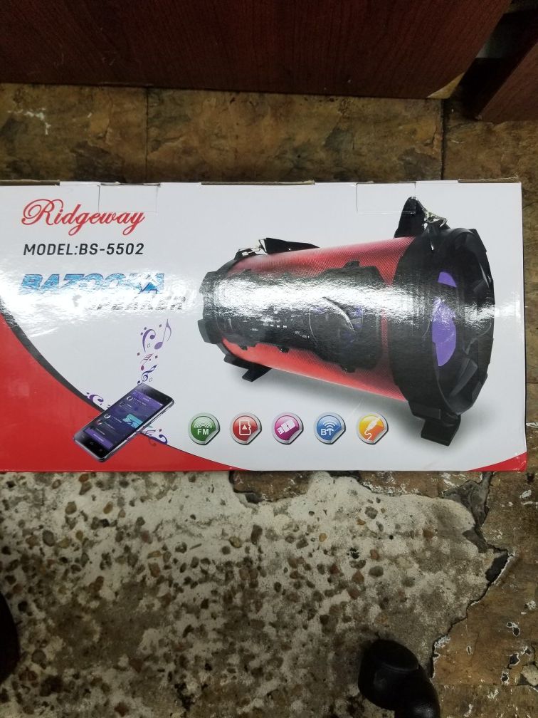 Brand New Ridgeway Bazooka Speaker Model BS-5502