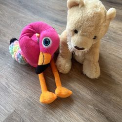 Lion And Flamingo Stuffy