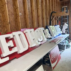 Red Hot & Blue Sign
