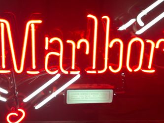 Neon Marboro sign
