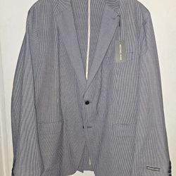 Michael Kors Seersucker Slim Blazer Jacket Men's Size 44REG NEW WITH TAGS