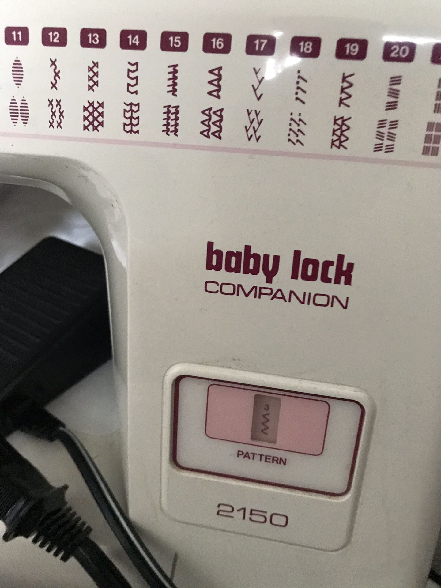 Baby Lock 2150 Sewing Machine