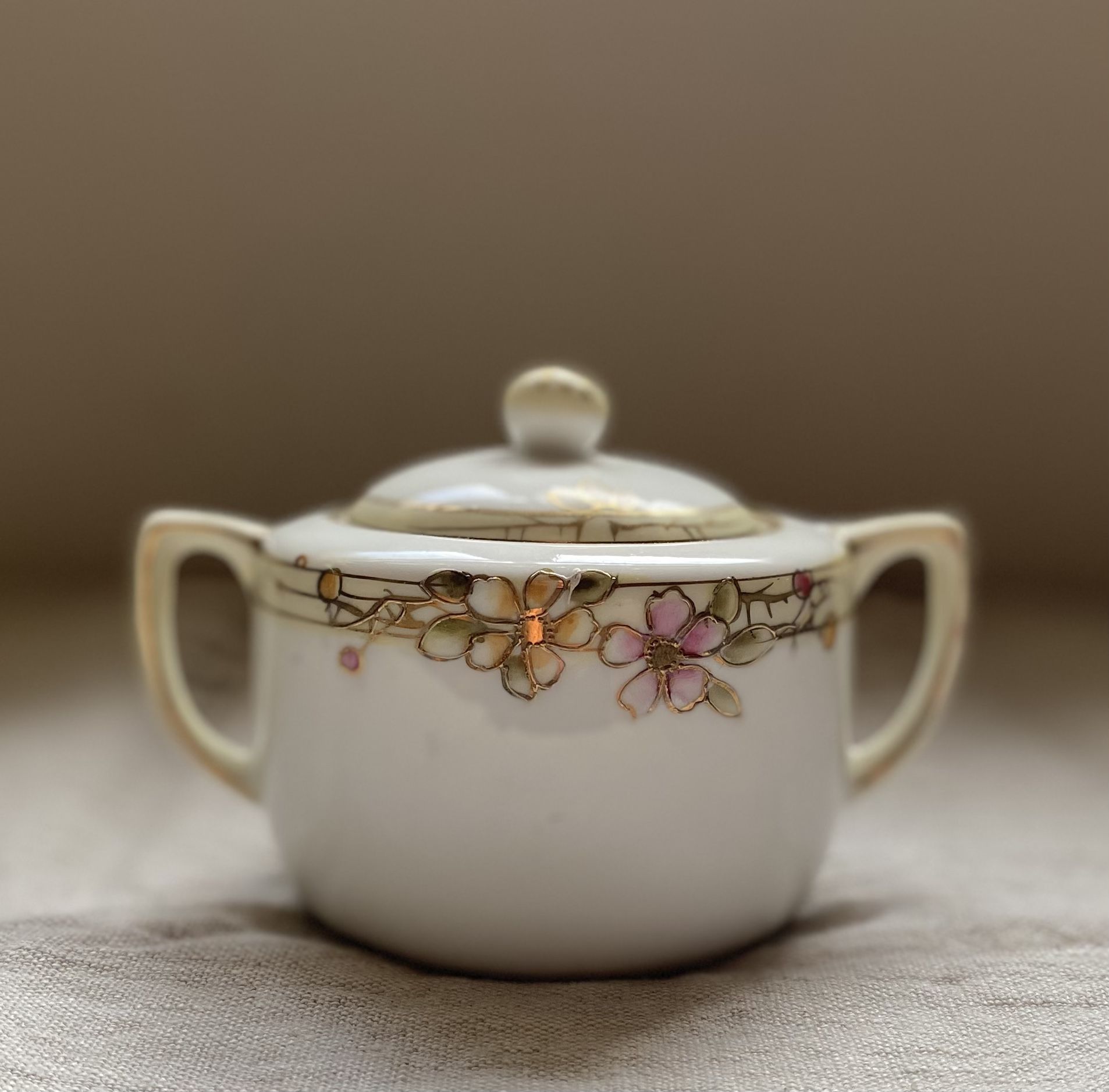 Hand Painted Nippon Sugar Dish