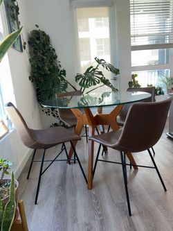 Dining table and chairs