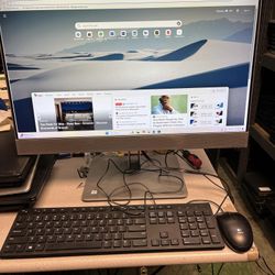 HP EliteOne 800 G4 All-in-One desktop Intel Core i5-8500 @ 3.00 16 GB RAM  240GB SSD  Win11 Pro, WiFi, webcam and speaker integrated. 