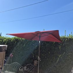 6.5" FT Square Market Umbrella Patio Color: Burgundy Base Not Included