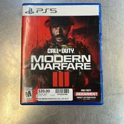 Ps5 call of duty modern warfare game