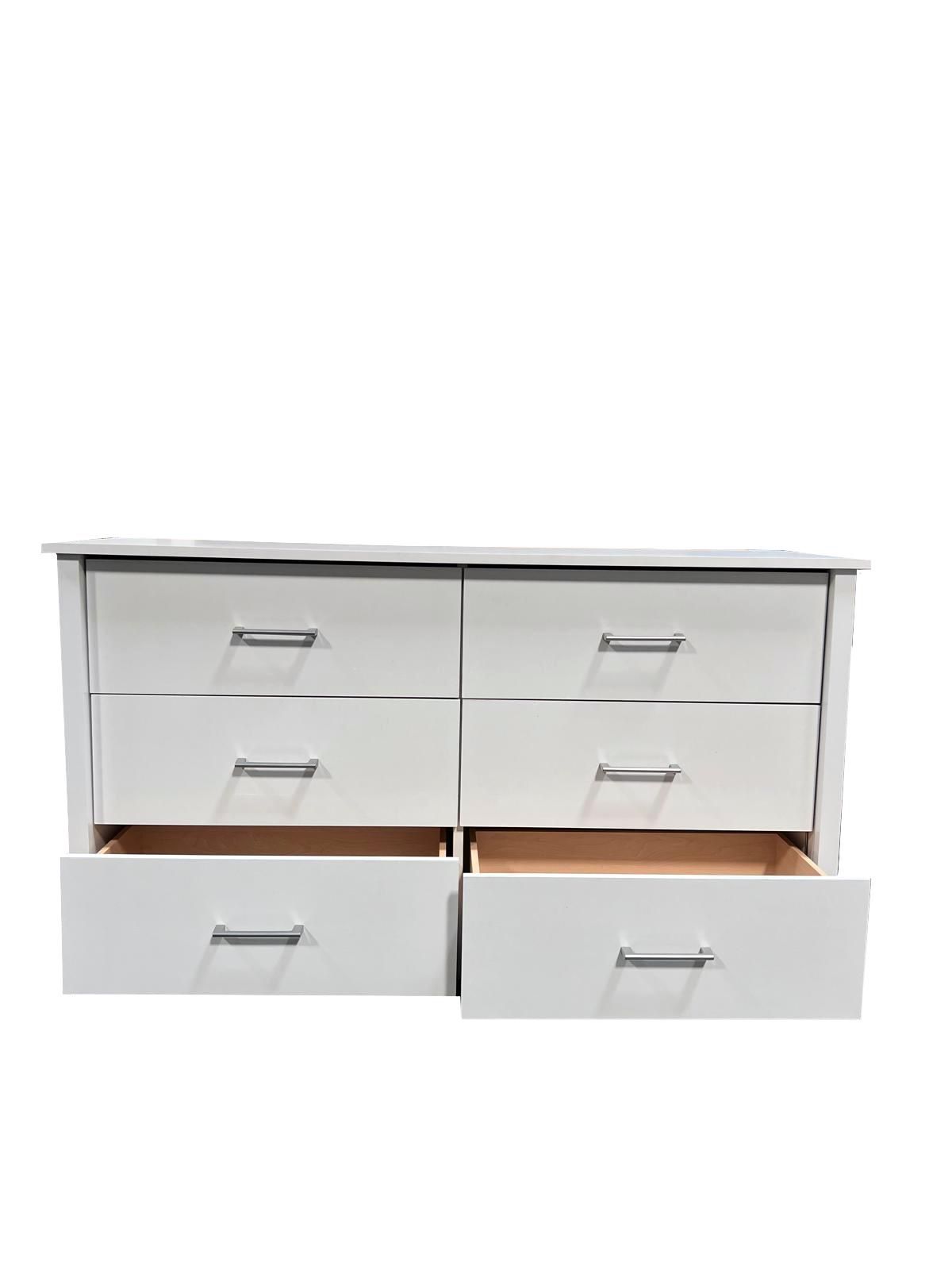 New! 6-Drawer White Dresser, bedroom dresser, white finish dresser, clothing storage unit, bedroom closet, closet storage, cabinet, Dresser, matching 