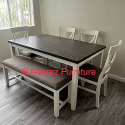 Dining Table Set With Bench