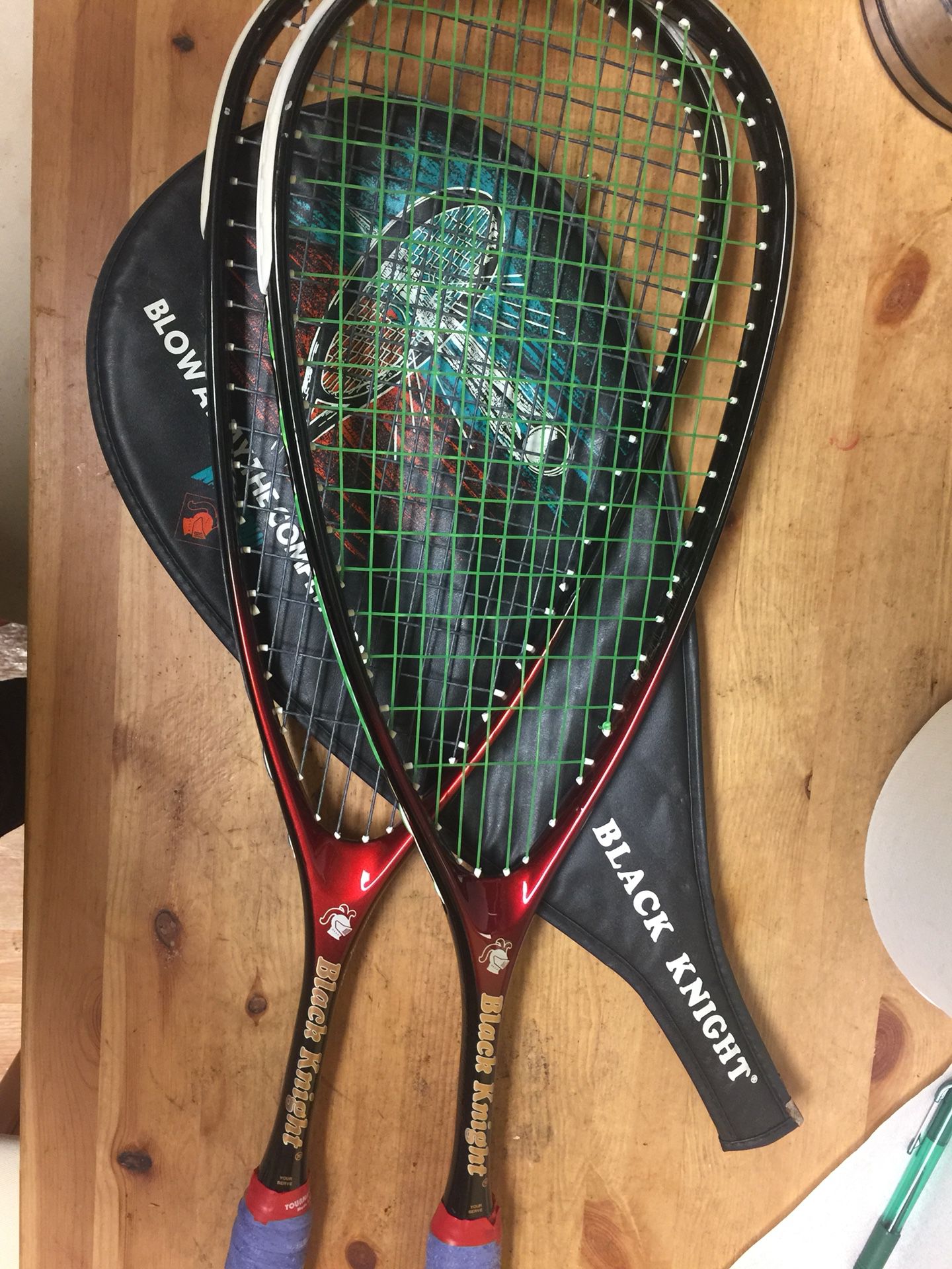 Used black knight Tennis racket