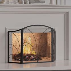 Kingson 3-Panel Arched Childproof Fireplace Screen