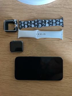 iPhone 14 unlocked and Apple Watch 3
