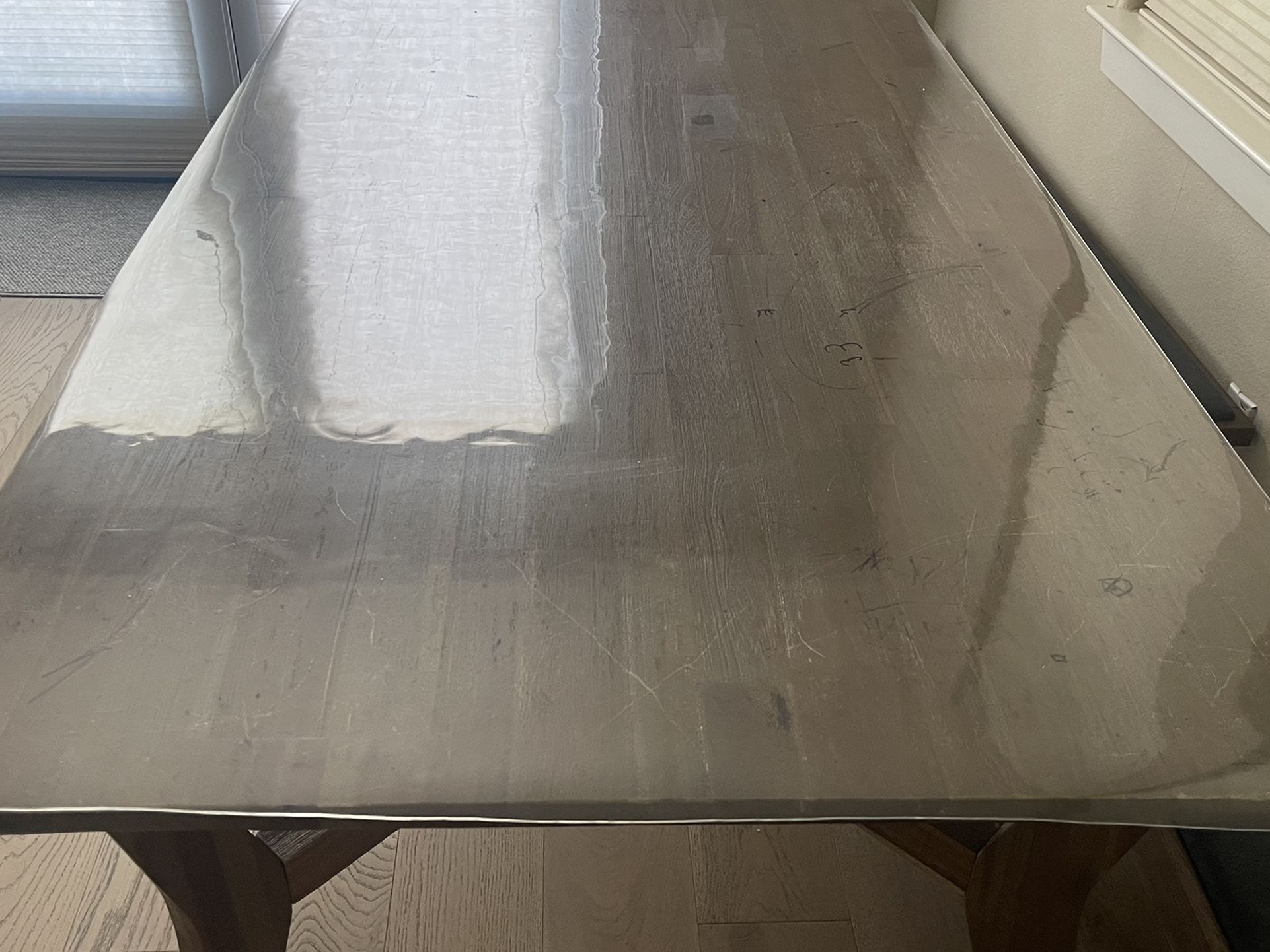 Living Spaces Dining Table And 2 Benches