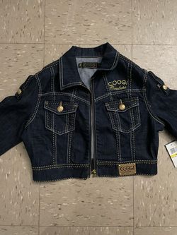 Coogi Australia Vintage Denim Jacket Colorful Size M